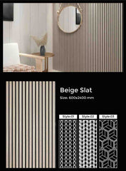 Decorative Acoustic Slat Wall Panels