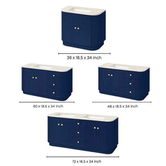 Fluted 2 Vanity Collection