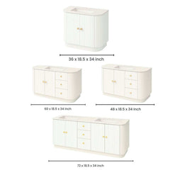 Fluted 2 Vanity Collection