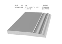Trims,  molding, casing, risers, and decorative panel