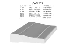 Trims,  molding, casing, risers, and decorative panel