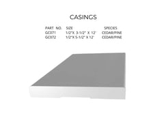 Trims,  molding, casing, risers, and decorative panel