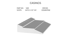 Trims,  molding, casing, risers, and decorative panel
