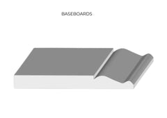 Trims,  molding, casing, risers, and decorative panel