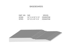 Trims,  molding, casing, risers, and decorative panel