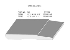 Trims,  molding, casing, risers, and decorative panel
