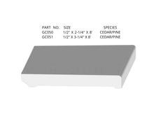 Trims,  molding, casing, risers, and decorative panel