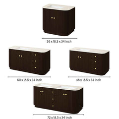 Fluted 2 Vanity Collection